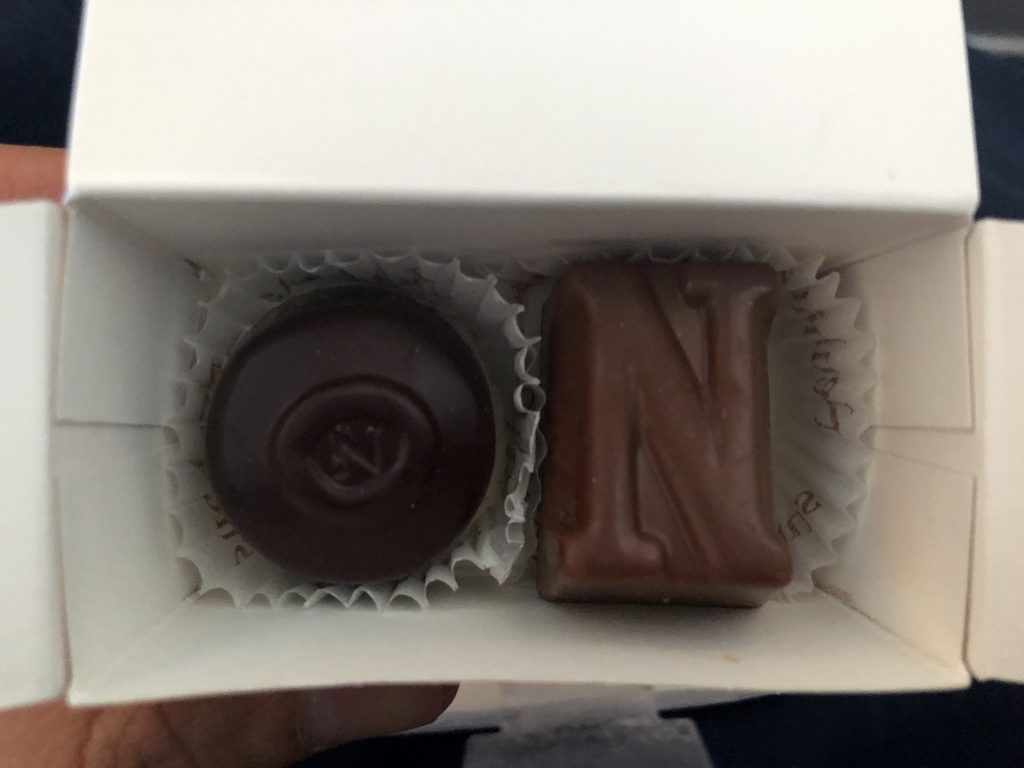 Lufthansa Complimentary Chocolates