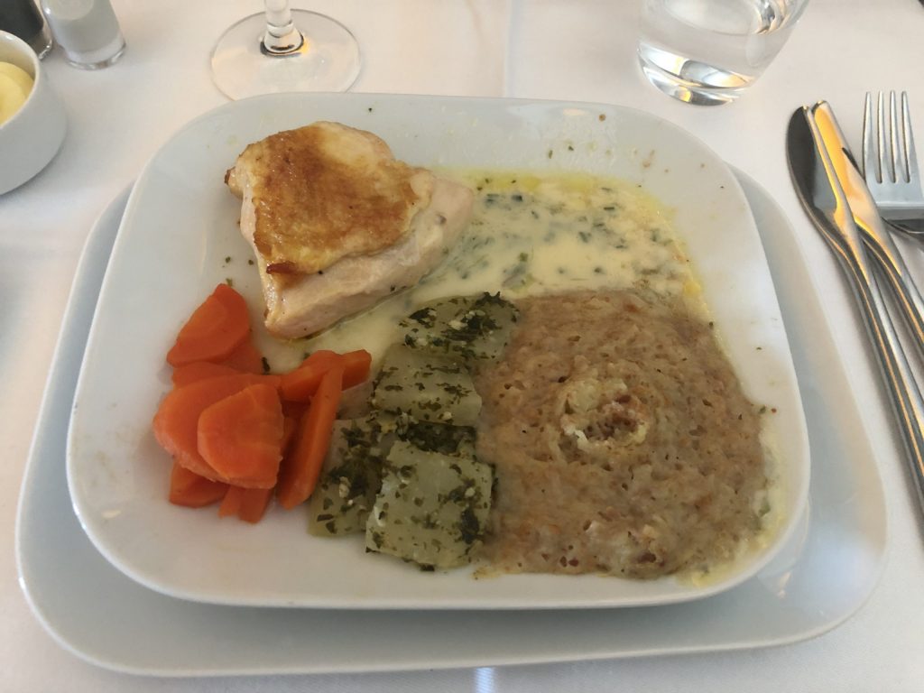 Lufthansa Business Class Food Main Course