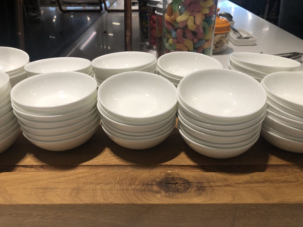 Lufthansa Frankfurt Lounge bowls