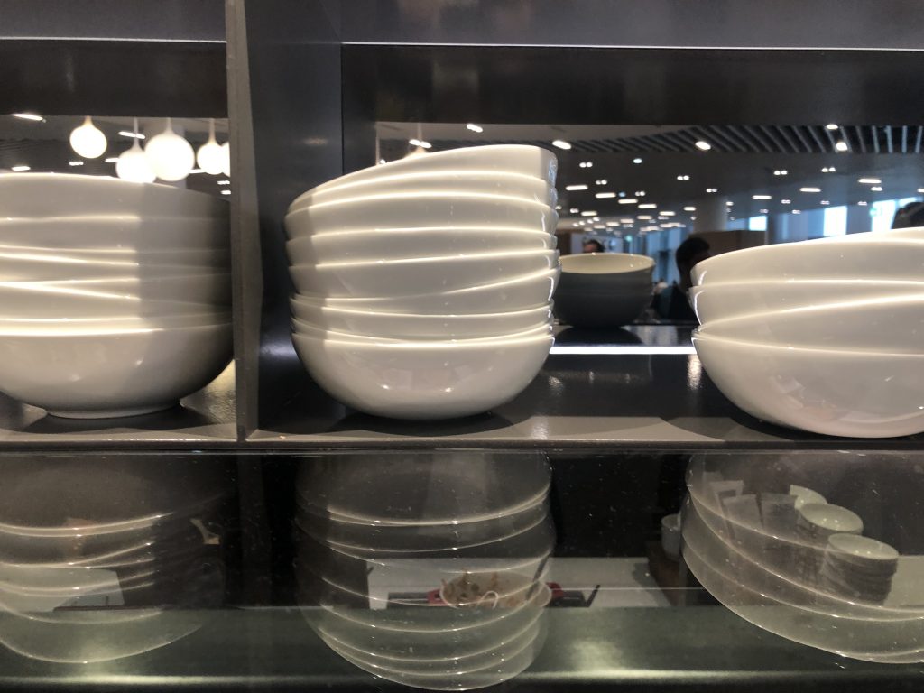 Lufthansa Frankfurt Lounge large bowls