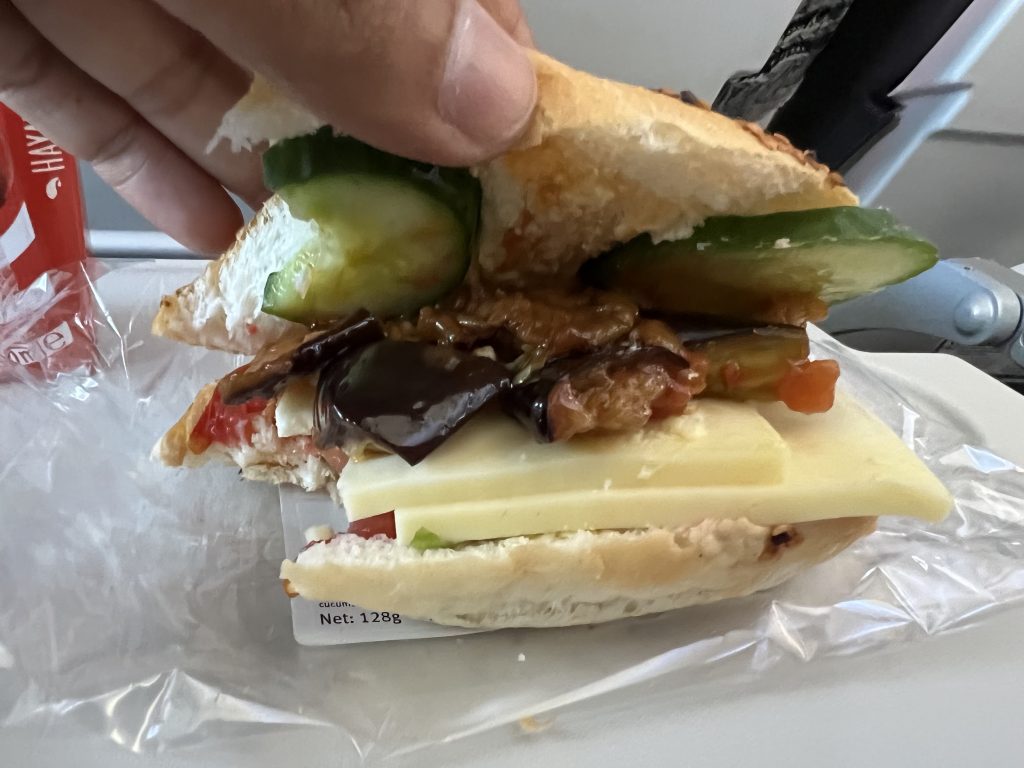 Turkish Airlines 737 Economy Sandwich