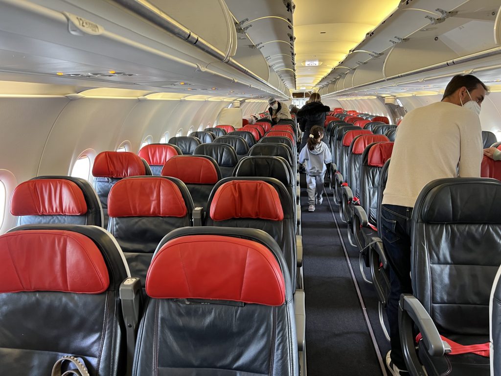 Turkish A321 Economy Seating